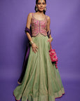 Waistcoat Lehenga Set