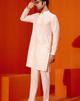 Ivory Pin Tucks Detailed Kurta Set