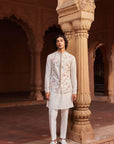 Flamingo Nehru Jacket Set