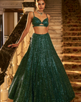 Emerald Green Lehenga Set