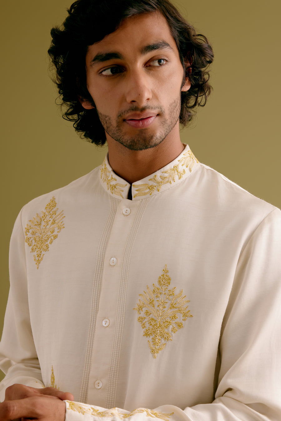 Front Open Kurta Details