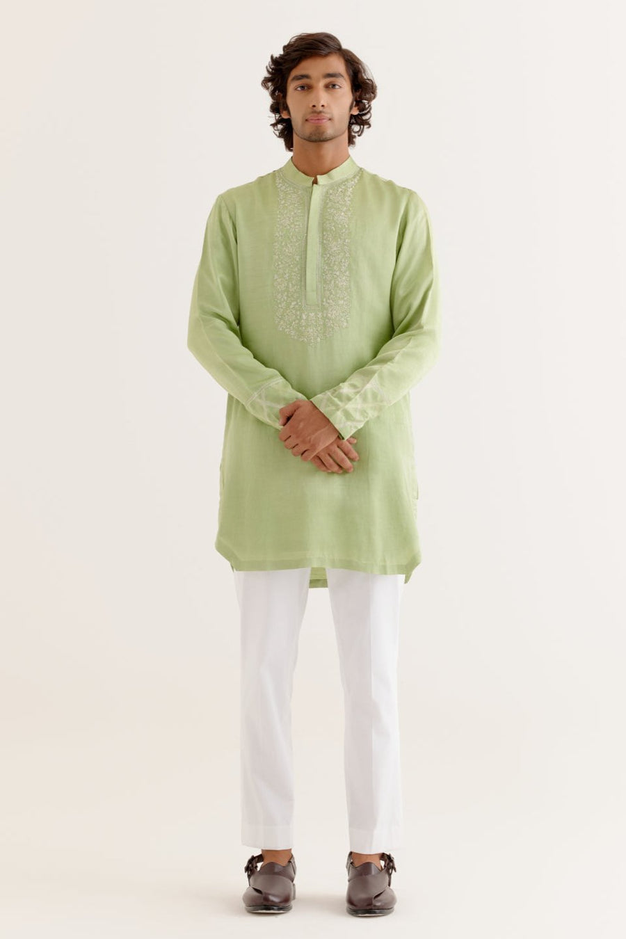 Green Kurta Front