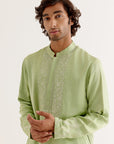 Green Kurta Details