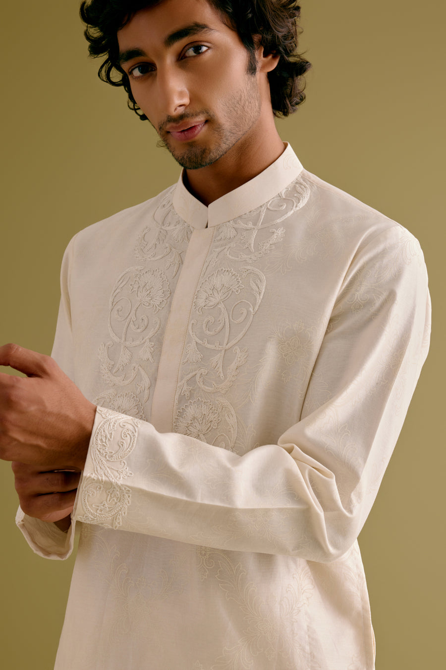 Ivory Kurta Detail