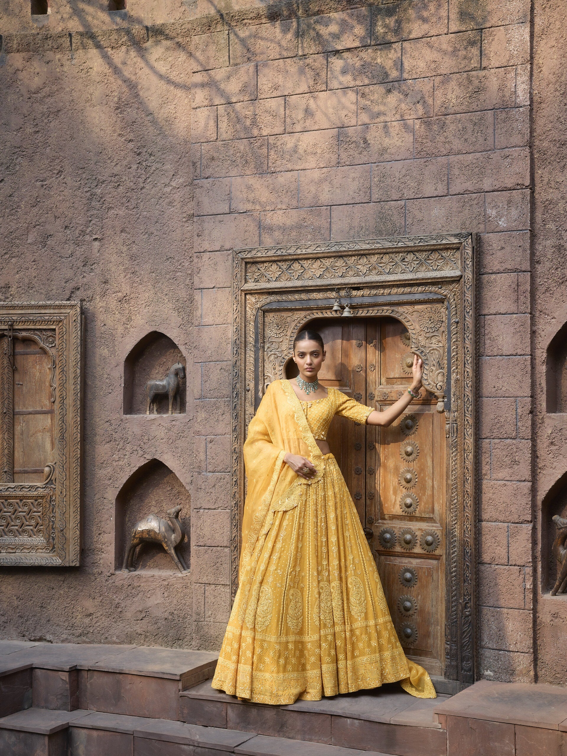 Amra Chikankari Lehenga