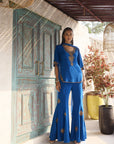 Azure  Kurta and Flare Pant Set