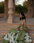 Marodi Work Leaf Print Lehenga Set - Ready to Ship