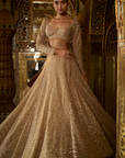 Gold Sequin Lehenga Set