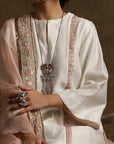 Double Layered Kurta With Straight Pants & Dupatta