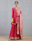 Pink Marori Work Sharara Set