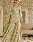 Sage Green Sharara Full