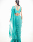 Honey Dew Ruffle Saree