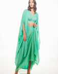 Julia Cape With Drape Skirt