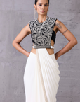 Monochrome Saree