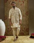 Magnolia Cream Embellished Bundi