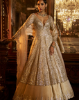 Silver Gold Jacket Lehenga Set