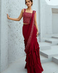 Estelle Corset Pre Drape Saree