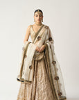 Safed Katputli Chandi Lehenga Set