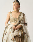 Safed Katputli Chandi Lehenga Set