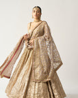 Shabnam Dupatta Chandi Lehenga Set