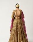 Ira Mehroon Lehenga Set