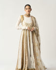 Aarohi Safed Lampi Anarkali Dupatta Set