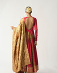 Roshini Laal Lampi Anarkali Dupatta Set