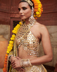 Chandi Sona Chevron Lampi Lehenga