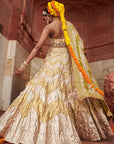 Chandi Sona Chevron Lampi Lehenga