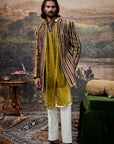 Varn-Harit Makhmal Sherwani Set