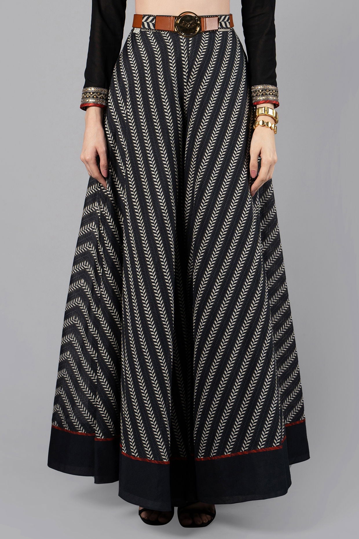 Chevron Sharara Set