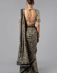 Art Deco Printed Saree Set