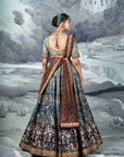 Green Printed And Embroidered Lehenga Set II