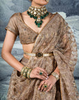 Metallic Embroidered Lehenga Set