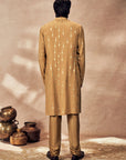 Beige Tribal Pillar Kurta Set