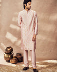 Baby Pink Tribal Pillar Kurta Set