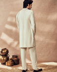 Ivory Palm Blooms Kurta