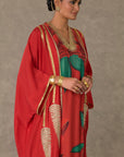 Red Candy Swirl Kaftan