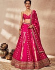 Pink Whispering Lily Lehenga Set