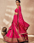 Pink Whispering Lily Lehenga Set