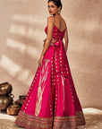 Pink Whispering Lily Lehenga Set