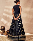 Black Trinkets Lehenga Set