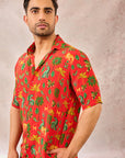 Red Tropical Rhapsody Shirt