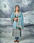 Blue Embroidered Kurta Set