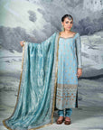 Blue Embroidered Kurta Set