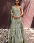 Mint Lehenga Kurti Set - Eraya