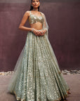 Mint Lehenga Set - Eraya