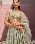 Mint Lehenga Set - Eraya