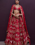 Red Bridal Lehenga Set - Eraya