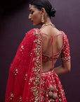 Red Bridal Lehenga Set - Eraya